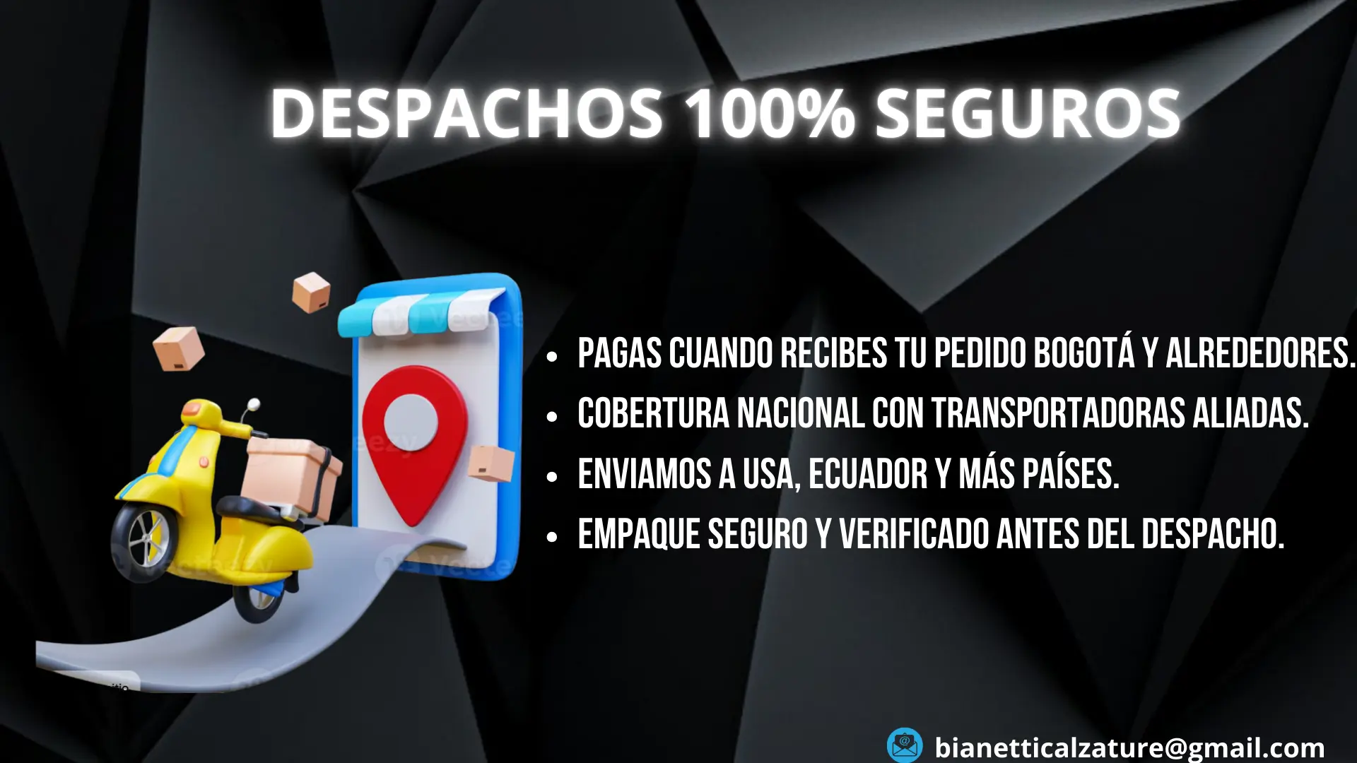 Bianetti — respaldo: despachos y medios de pago